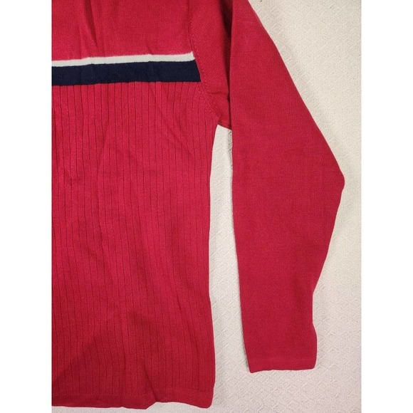 BKE Buckle Sweater Mens Small S Pullover Sweatshirt Crew Neck Red Cotton NWOT 2 - Picture 11 of 12